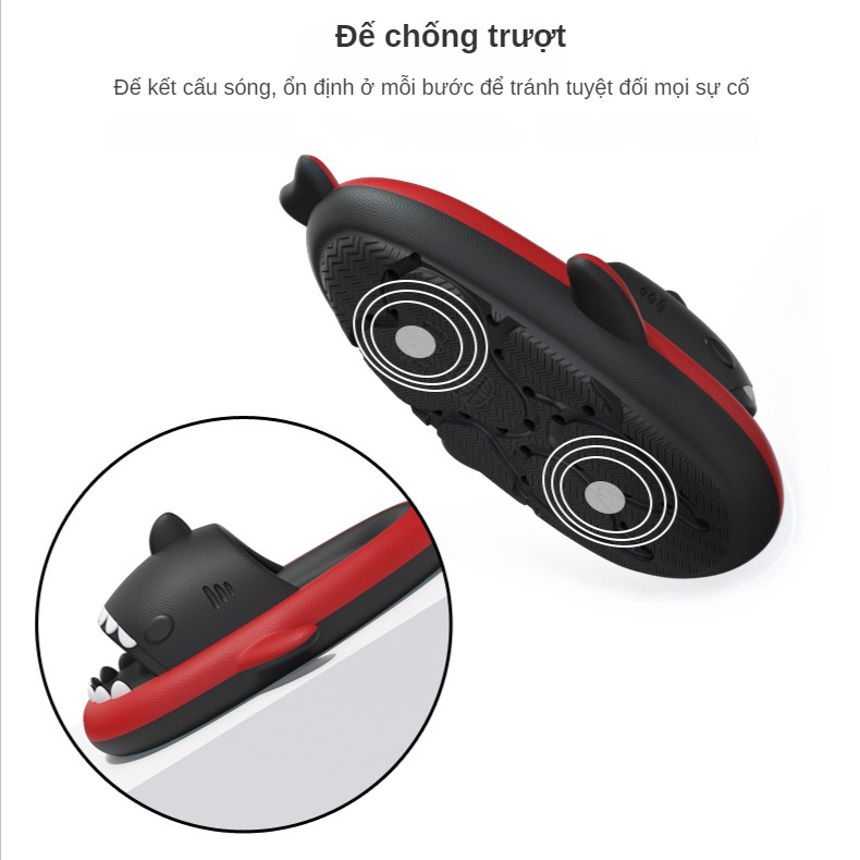 JY354 - Dép cá mập bò sữa thời trang nam nữ mùa hè năng động thiết kế hoạt hình mới lạ