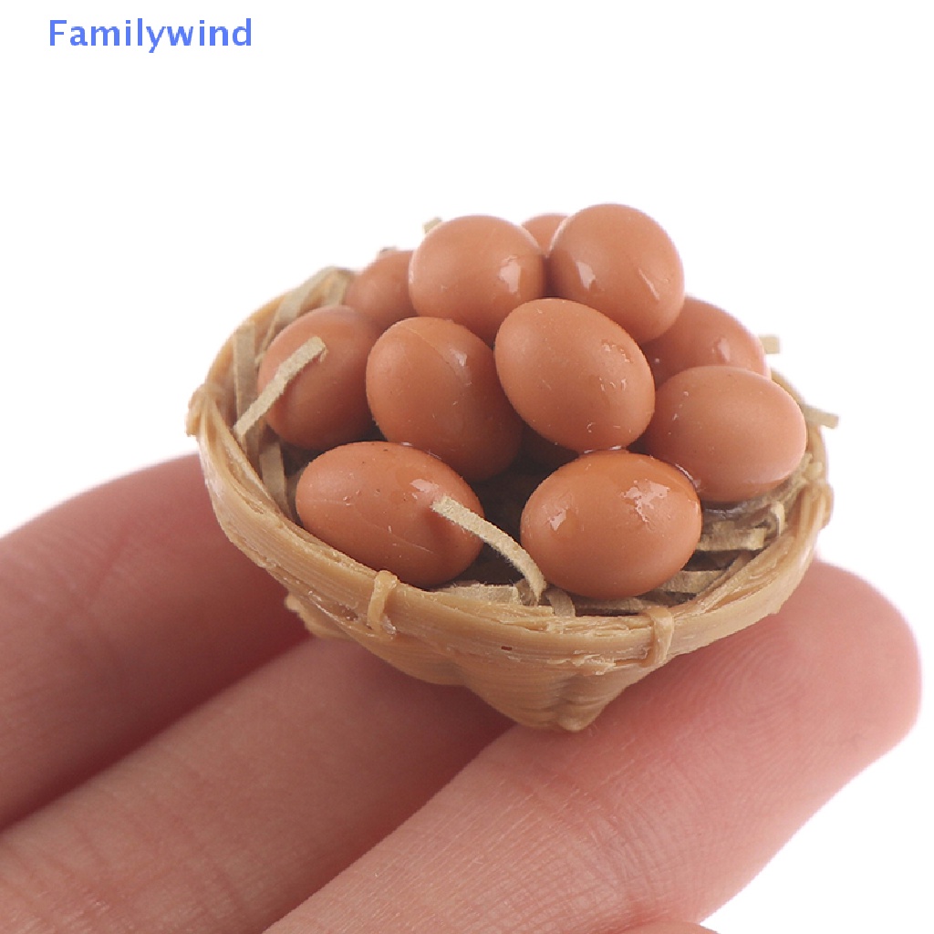 Rổ Đựng Trứng Trang Trí Nhà Búp Bê Tỉ Lệ 1: 12