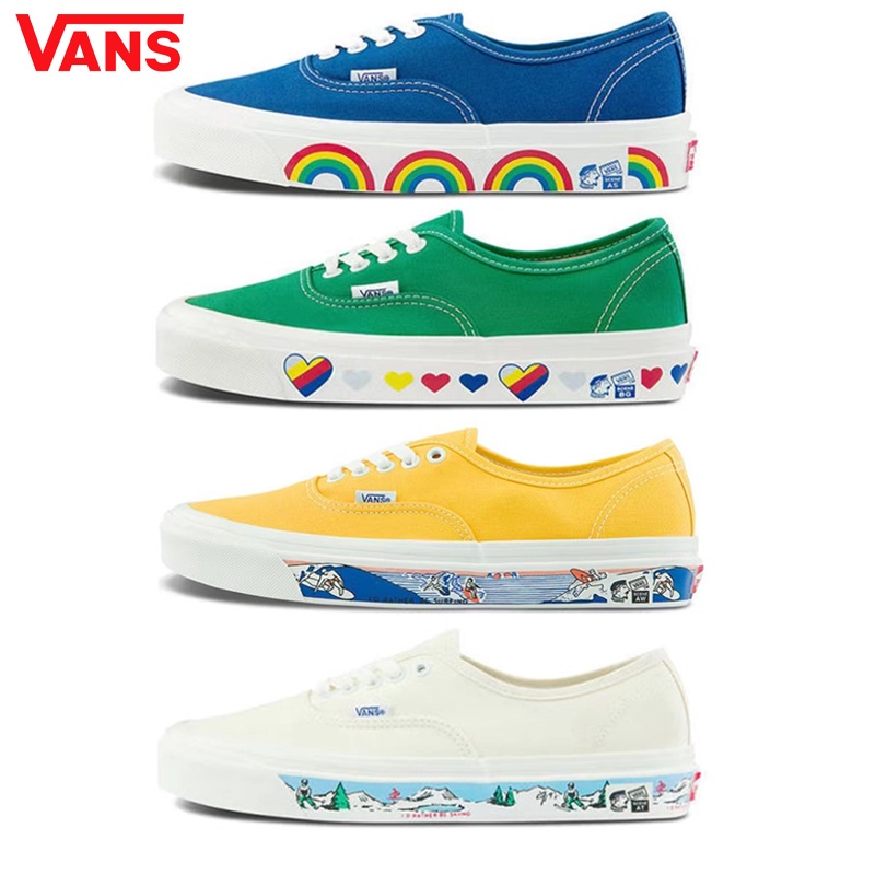 Giày Trượt Ván Vans Anaheim 44dx Cổ Thấp In Họa Tiết Cầu Vồng Thời Trang Cho Nam Và Nữ