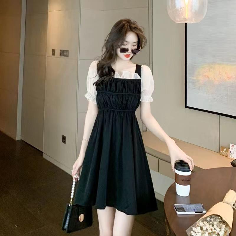 IELGY   Đầm Đen Phong Cách Hepburn Cổ Điển Thời Trang Cho Nữ