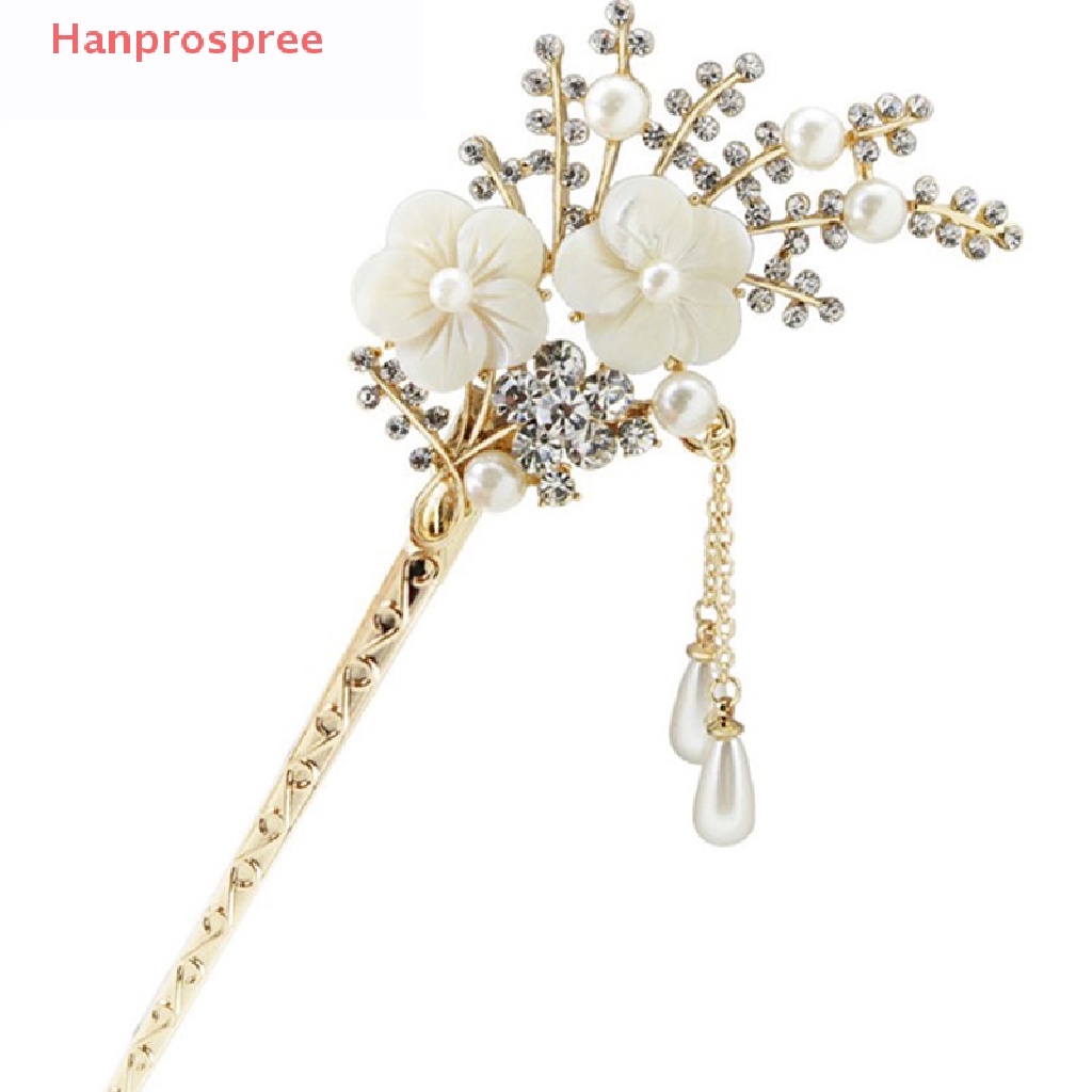 1 Trâm Cài Tóc Kim Loại Đính Đá Phong Cách Trung Hoa Cổ Điển