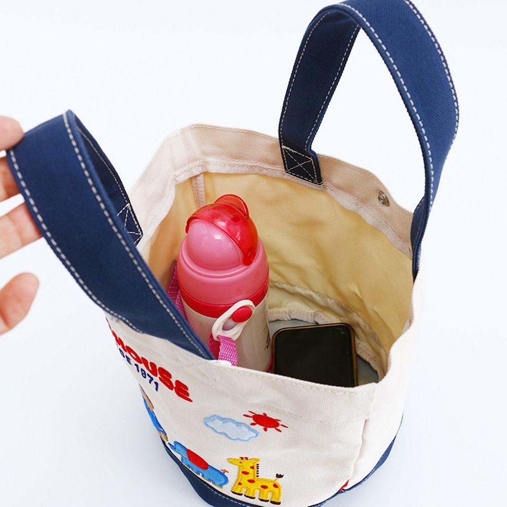 Mocho Túi Tote Xách Tay In Hình Động Vật Hoạt Hình Phong Cách Nhật Bản Đơn Giản Sức Chứa Lớn Đựng Đồ Rửa Mặt Đi Du Lịch Kimihouse