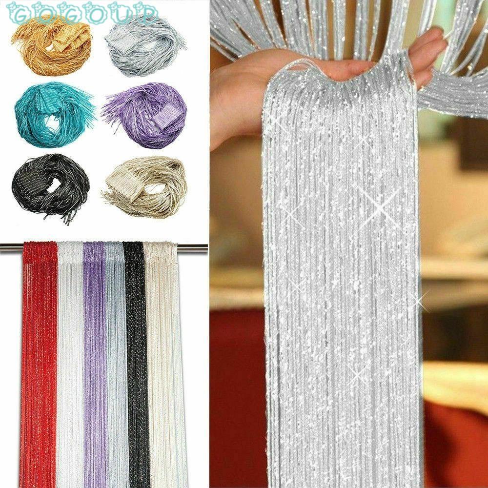 Rèm cửa sổ Dạng Hạt Phối Dây Tua Rua Dùng Trang Trí Phòng Khách / Tiệc Cưới