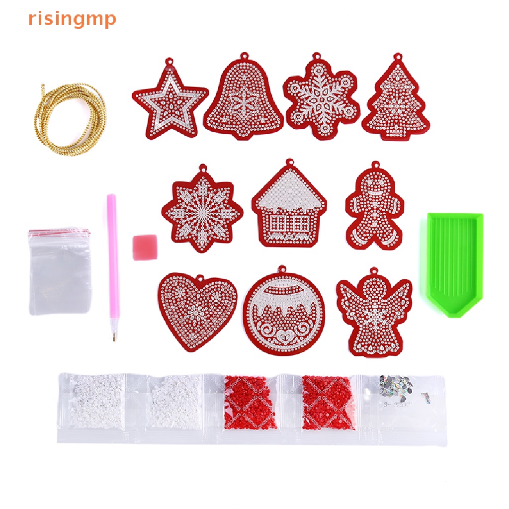 Phụ Kiện Treo Trang Trí Cây Thông Giáng Sinh Bằng Kim Cương 5D DIY
