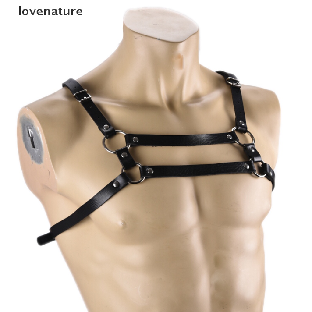 Đai Ngực Giả Da Màu Đen Hóa Trang Câu Lạc Bộ Bondage Cho Nam
