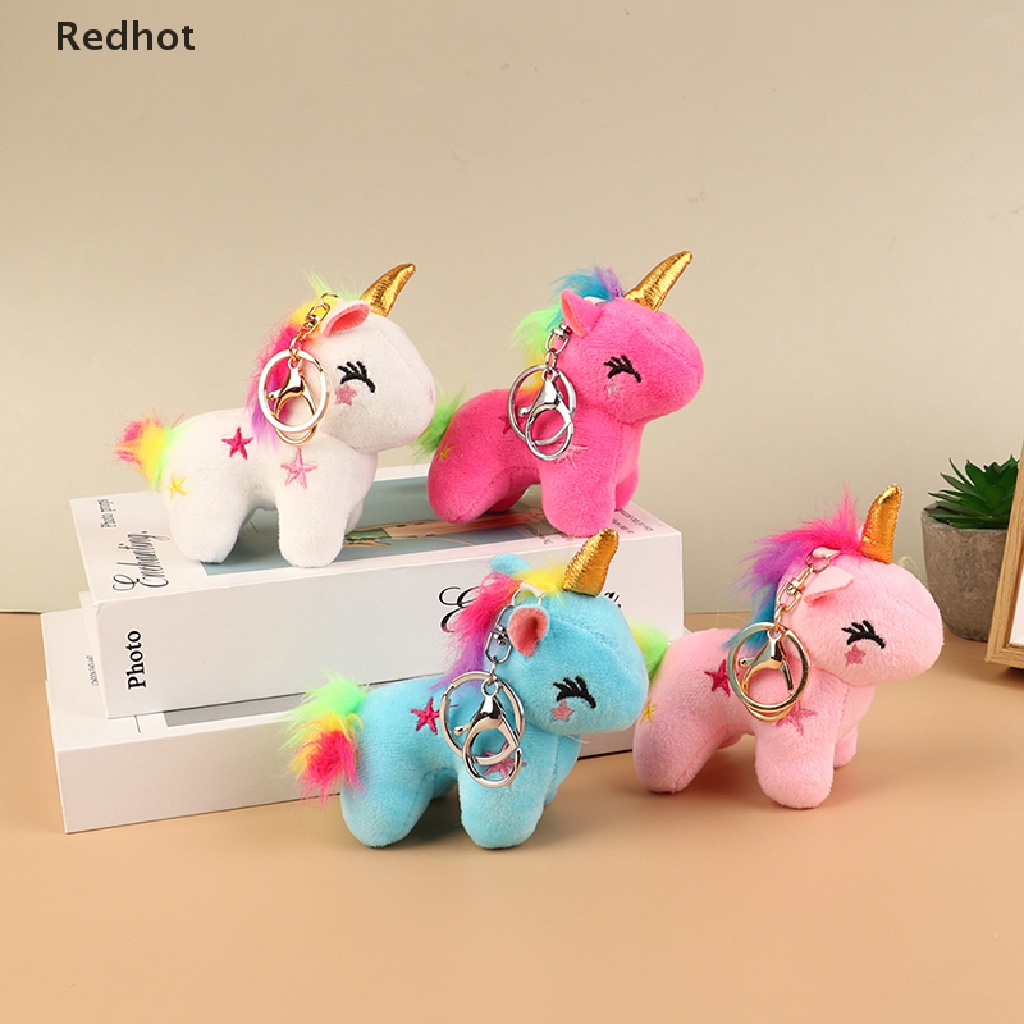 &lt; Redhot &gt; Móc Khóa Kỳ Lân Nhồi Bông Mềm Mại Mini Thông Dụng Cho Bé Gái