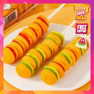 [FreeShip] Kẹo Dẻo HamBurger Que -  Burger ⚡DATE MỚI NHẤT⚡
