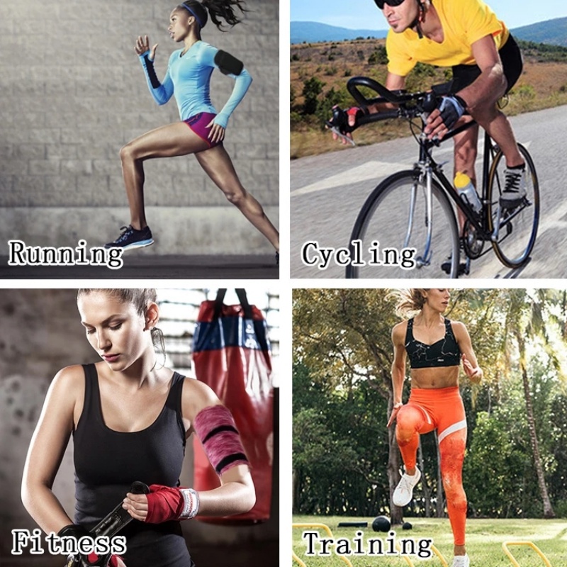 Túi Đựng Điện Thoại Đeo Cánh Tay Siêu Nhẹ Có Khóa Kéo Thời Trang Cho Nam Và Nữ