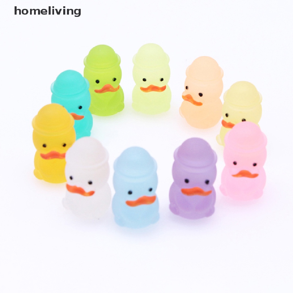 Chú Vịt Hoạt Hình Phát Sáng Trong Bóng Tối Nhiều Màu Sắc Ngẫu Nhiên Dùng Để Trang Trí