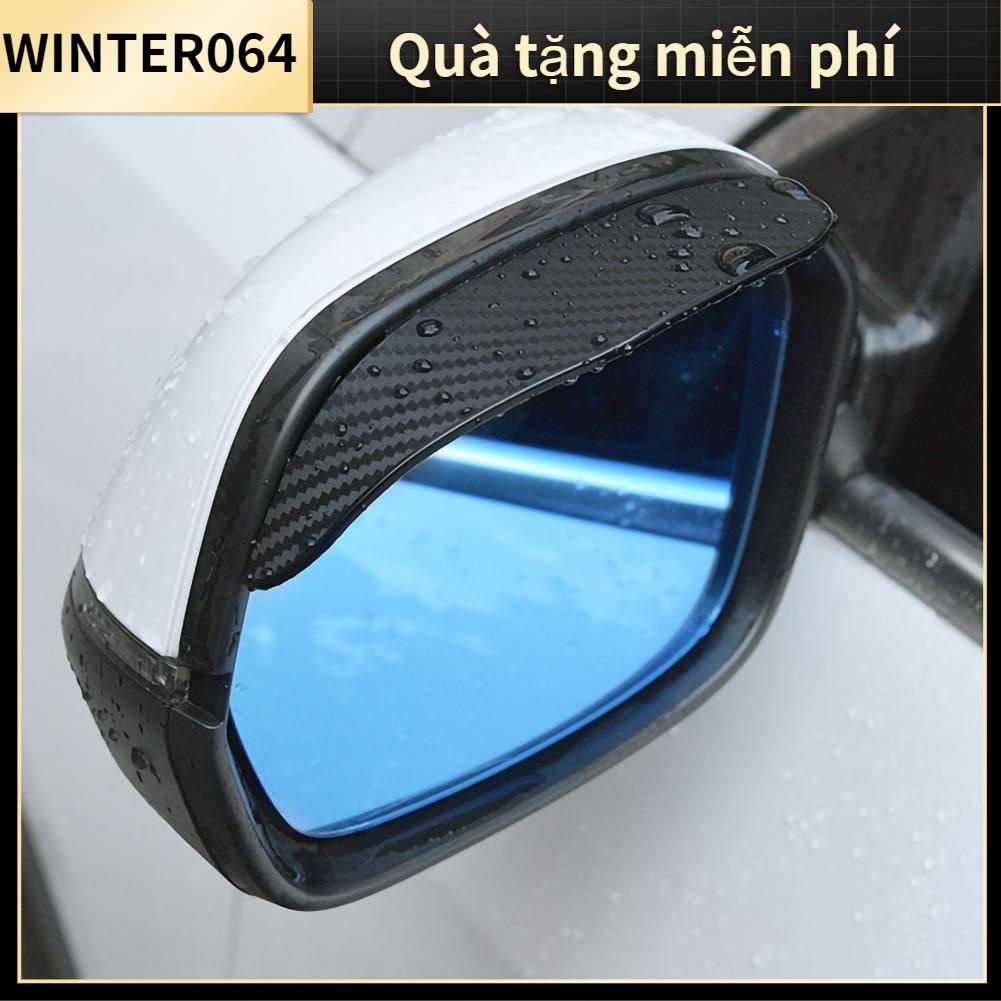 Winter064 Gương chiếu hậu Tấm che mưa Lông mày Sợi carbon Phong cách Chống nước nắng Đa năng cho Xe hơi