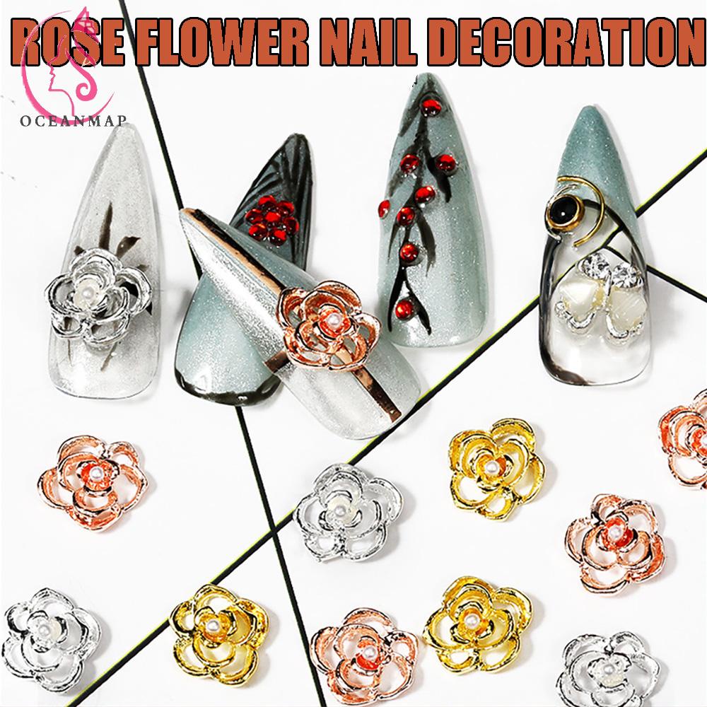 Bộ 10 hạt đá trang trí móng tay nghệ thuật 3D thời trang