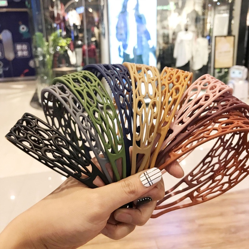 Băng Đô Cài Tóc Bằng Nhựa Nhám Có Răng Cho Nữ