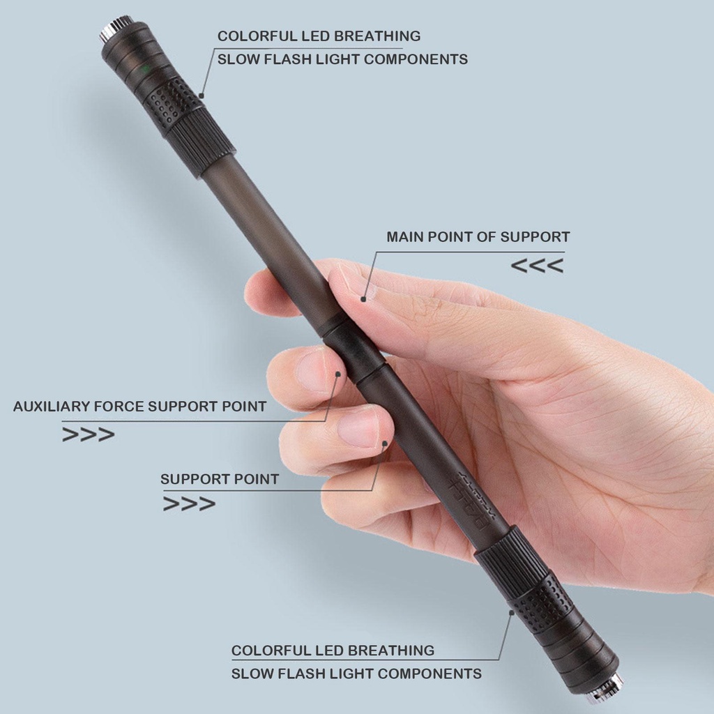 Bút Xoay Cầm Tay Có Đèn Led Nhiều Màu Sắc M2S5 Thoải Mái Cho Học Sinh