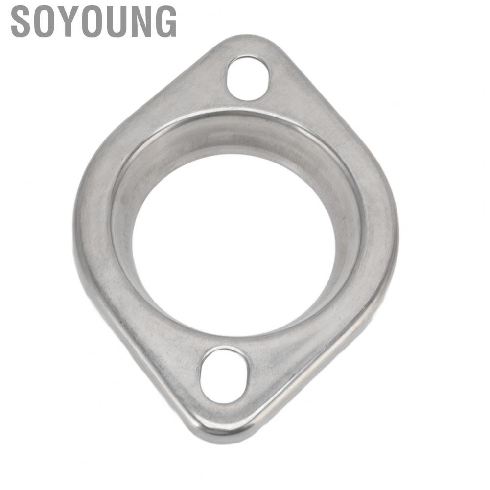 Soyoung Flange Gasket Connection Adapter  Exquisite Appearance Professional Stainless Steel Fitting High Temperature Resistant for Car