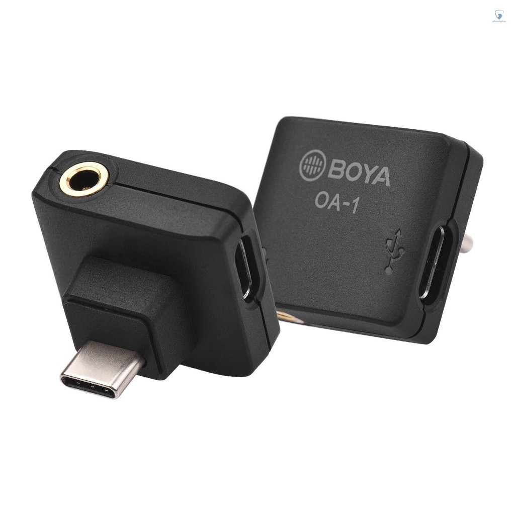 Bộ Chuyển Đổi Âm Thanh BOYA BY-OA1 Mini Với Cổng Sạc 3.5mm TRS Cho DJI OSMO Action