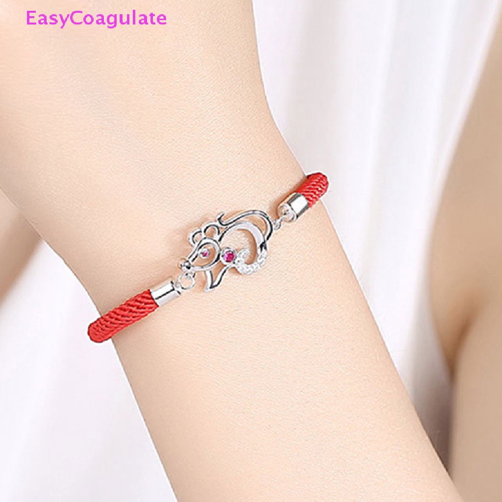 Vòng Tay Chuỗi Hạt Đỏ May Mắn Hình 12 Cung Hoàng Đạo Chuột Ox Tiger Dragon Ngựa Khỉ Khỉ Khỉ Heo Con Giáp May M