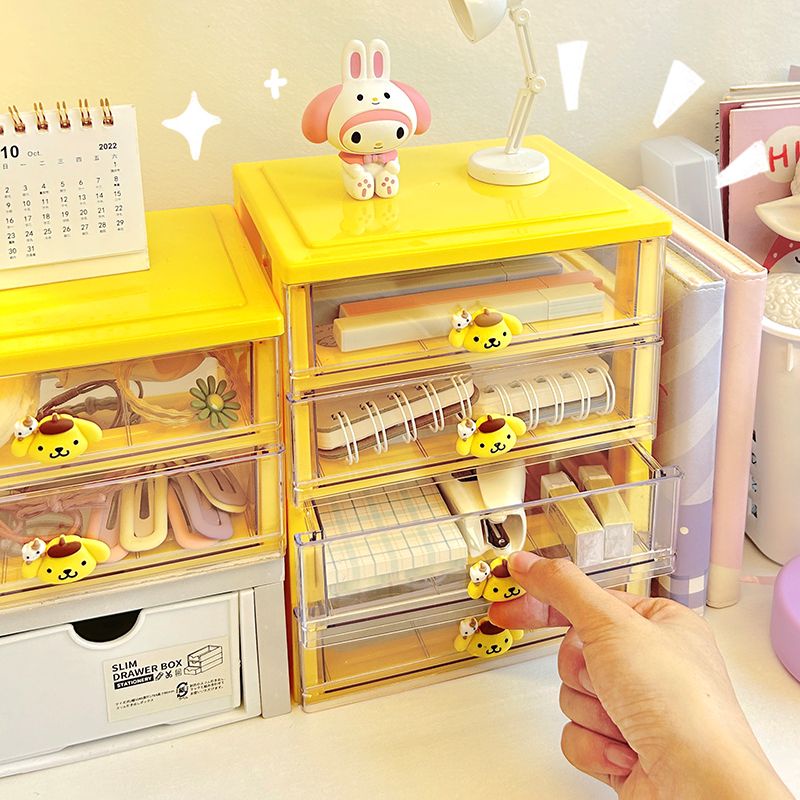 Hộp Đựng Sổ Tay Để Bàn Bằng Acrylic Sanrio Phong Cách Mới Cho Học Sinh