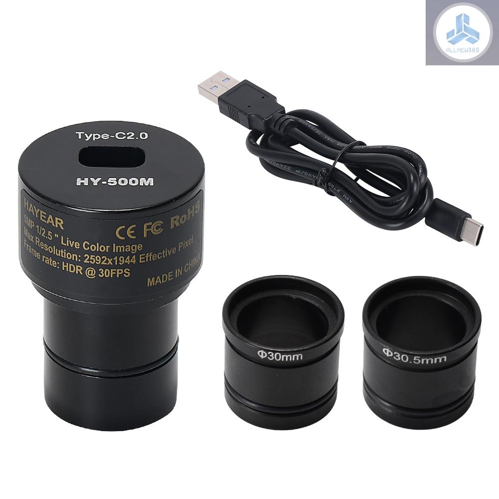 5MP CMOS USB2.0 Microscope Camera Digital Electronic Eyepiece Free Driver Microscope High Speed Industrial Camera Compatible with Wins 2000 XP WIN7