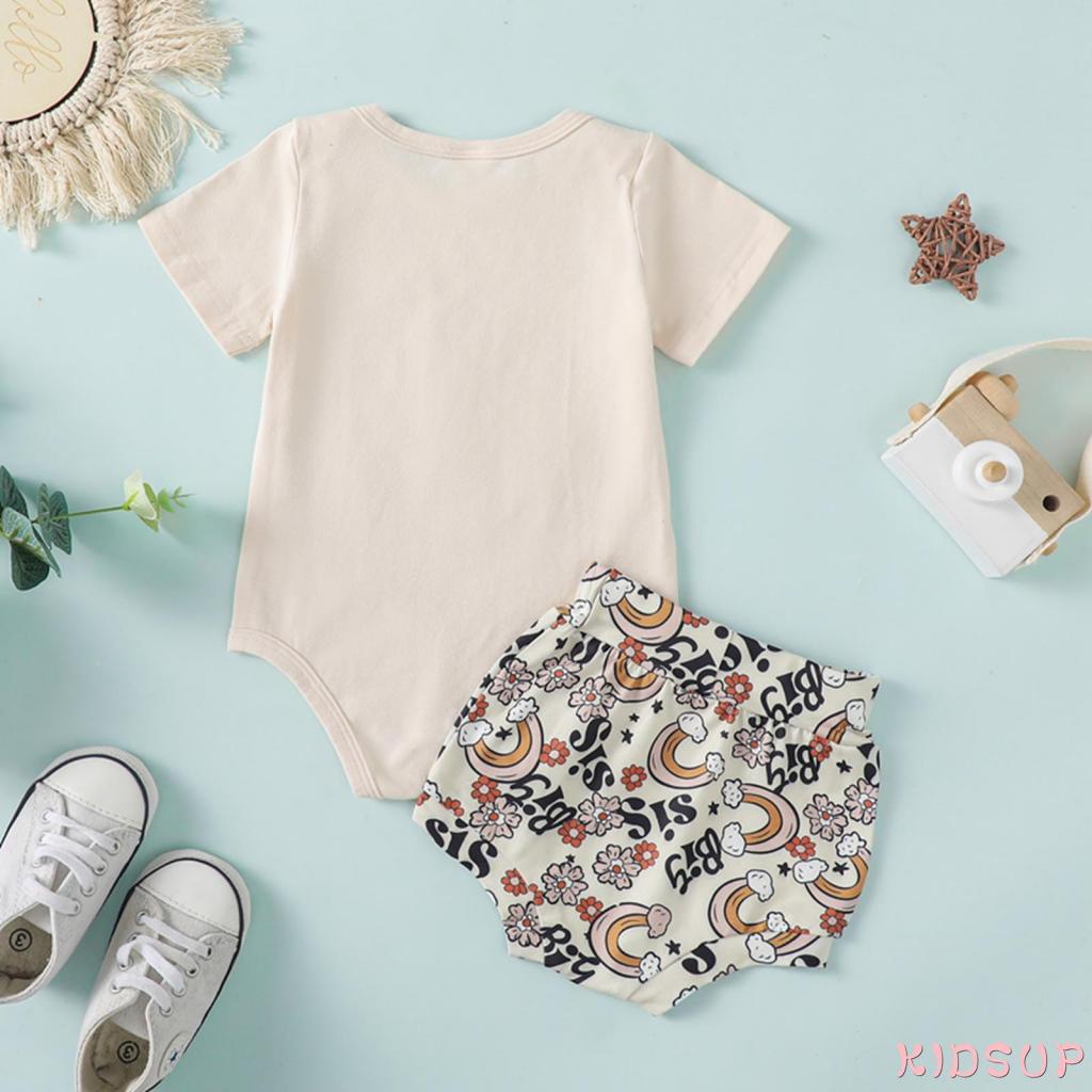 Set Áo Thun Ngắn Tay + Quần Short Thời Trang Dự Tiệc Cho Bé Gái 1 Tuổi