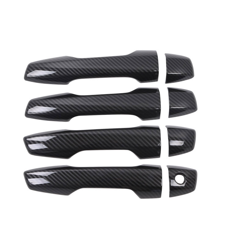 Miếng Dán Màu Đen Nhám In Họa Tiết Sợi Carbon Trang Trí Nắp Bình Xăng Xe Hơi Mitsubishi Xpander 2020 2021 2022 2023