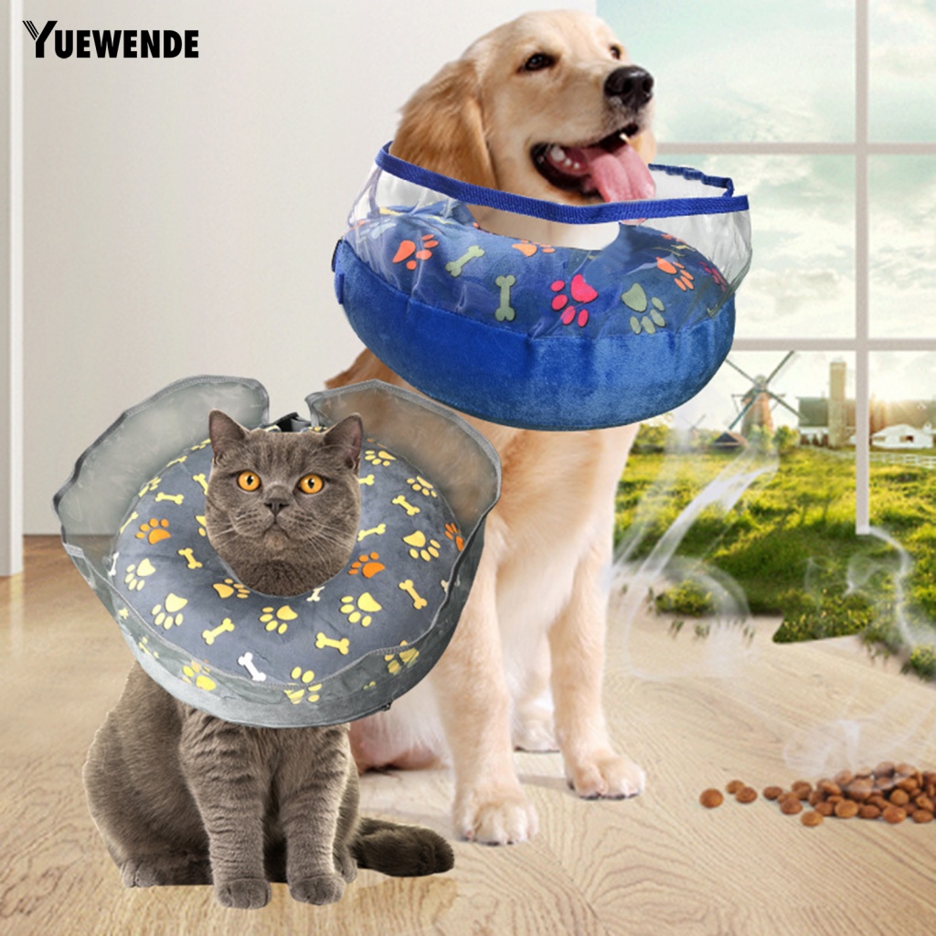 Yue.z Vòng Cổ PVC Co Giãn Hình Nón Bảo Vệ Thú Cưng Sau Khi Phẫu Thuật