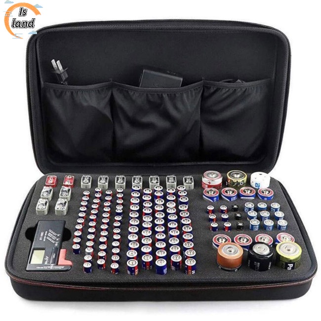 Hộp Đựng Pin AA / AAA / C / D / 9V 147 Ngăn Vỏ Cứng Mang Đi Tiện Dụng