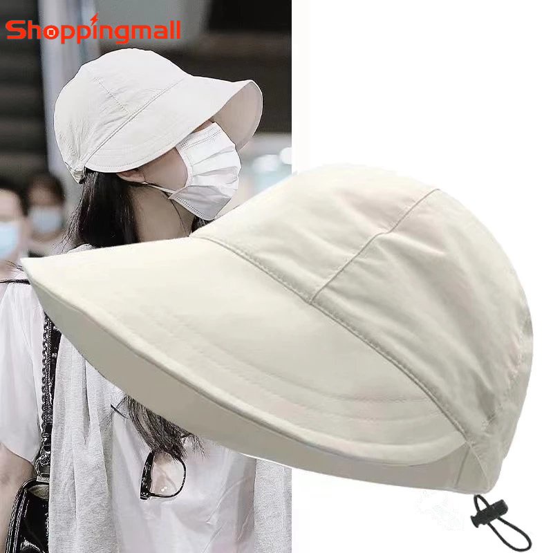 Mũ Tai Bèo Vành Rộng Thoáng Khí Nhanh Khô Có Dây Rút Tùy Chỉnh Thời Trang Đi Biển Mùa Hè Cho Nam Và Nữ