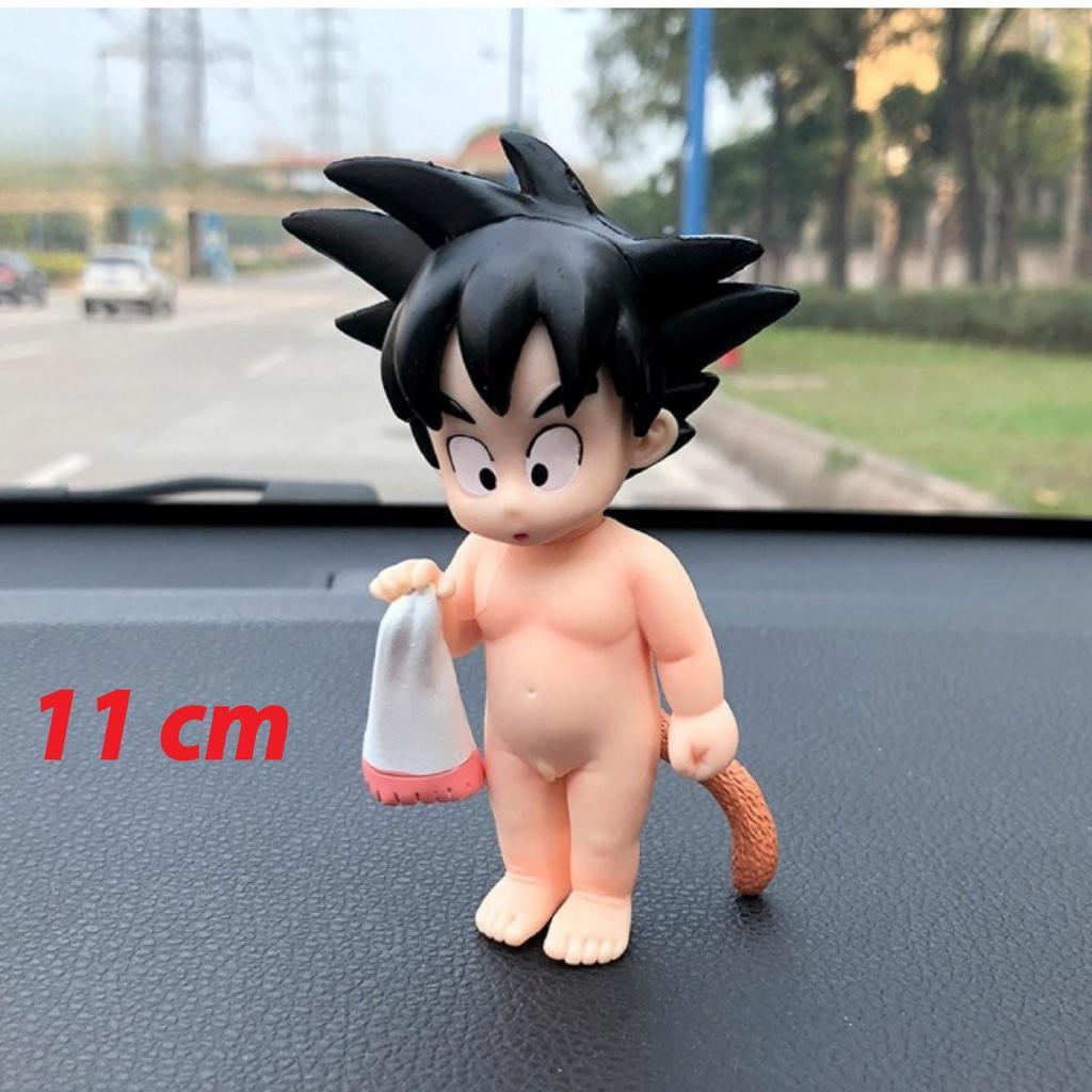 Mô hình nhân vật songoku kid trẻ thơ cầm ngọc rồng nhỏ xinh cao 12 cm | Figure dragon ball anime 7 viên ngọc rồng