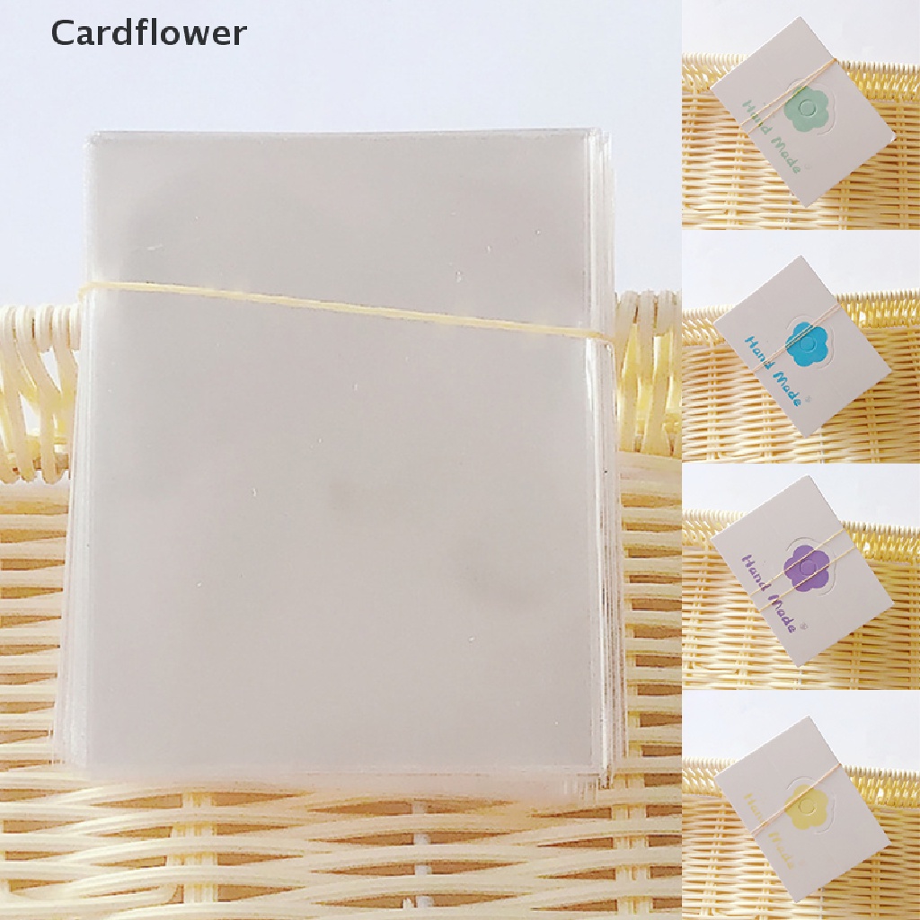 < Cardflower > 50 Thẻ Giấy Hình Hoa Nhiều Màu Trưng Bày Kẹp Tóc Vòng Tay Dây Chuyền Trang Sức