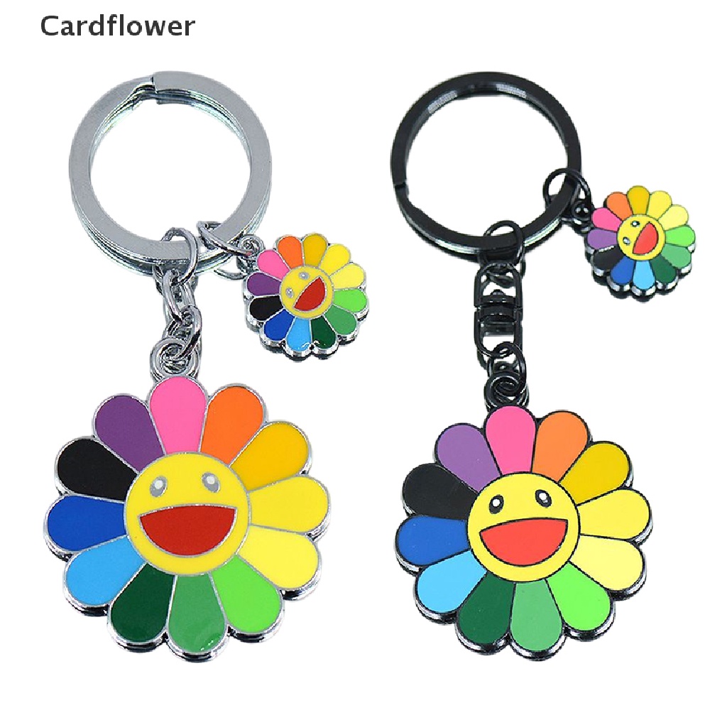 < Cardflower > Móc Khóa Hình Hoa Hướng Dương Nhiều Màu Sắc Dễ Thương Dành Cho Nữ / Túi Xách / Quà Tặng Đám Cưới