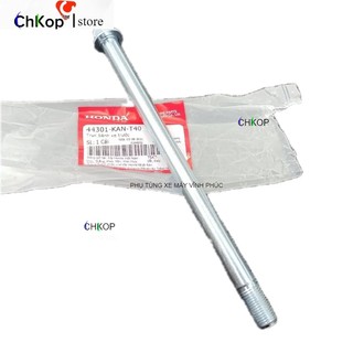 Trục cốt đùm bánh trước xe Super Dream , Wave Alpha zin -Chkop