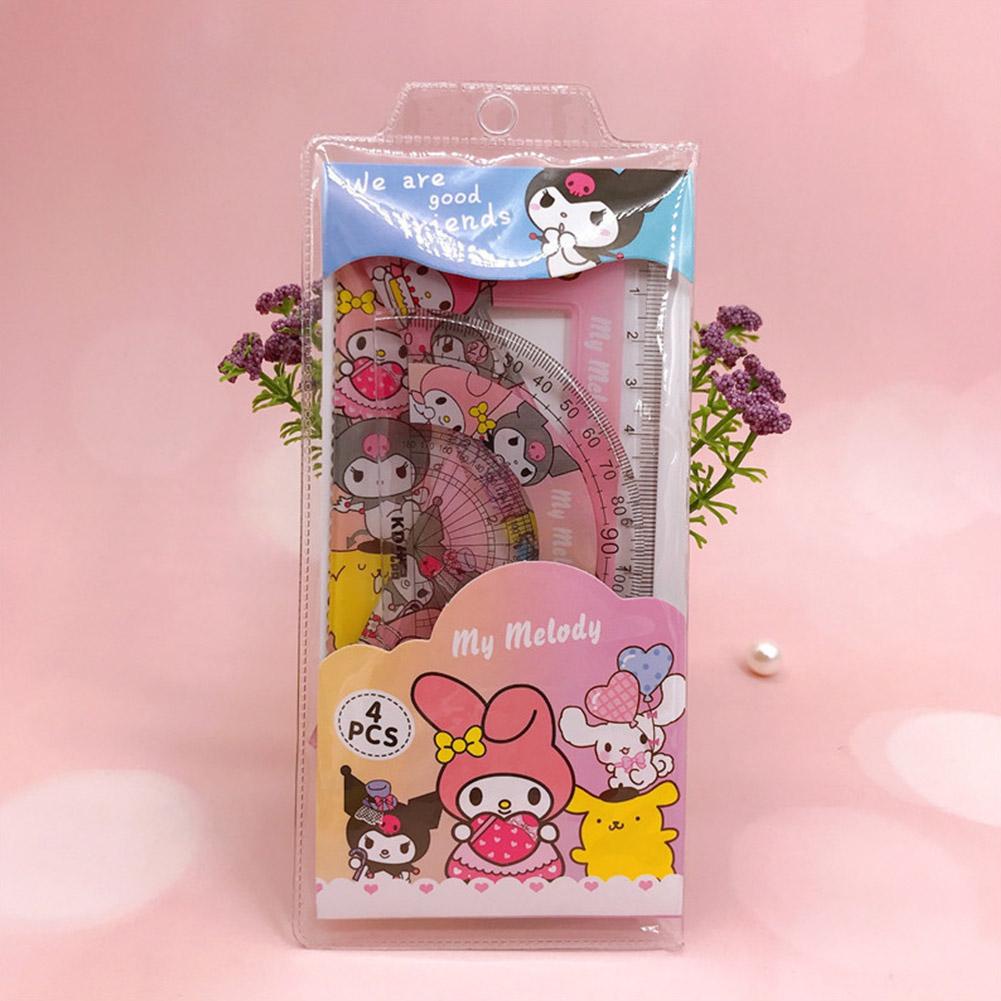 Bộ Thước Kẻ Hoạt Hình Sáng Tạo Cho Học Sinh R8Y4