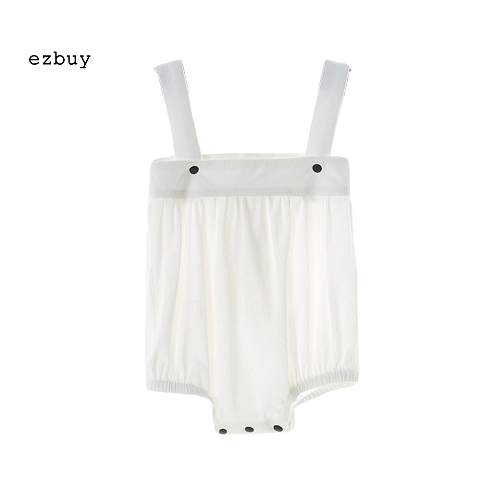 Bộ Áo Liền Quần Bằng Cotton Pha Siêu Nhẹ Thoáng Khí Thời Trang Mùa Hè Cho Bé