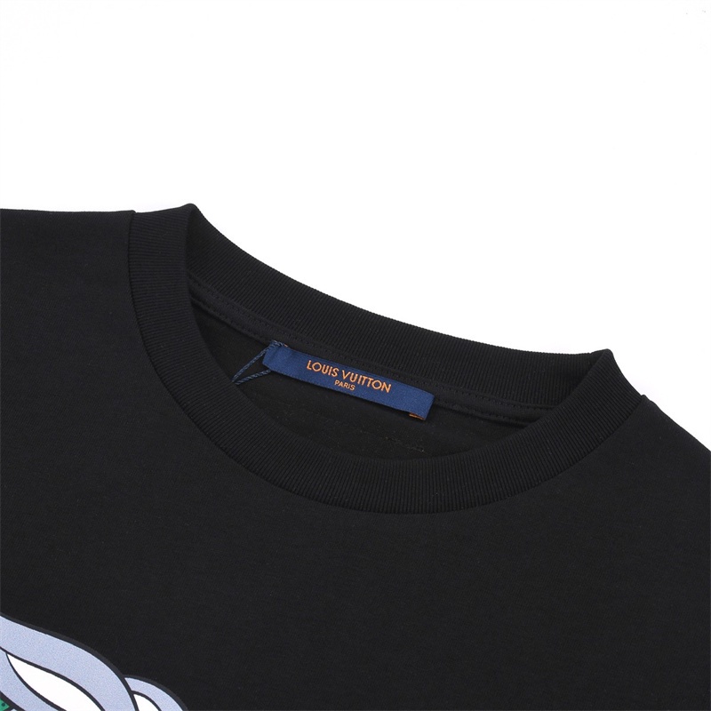 Áo Thun Tay Ngắn Cổ Tròn In logo Cảnh Báo Trước Và Sau 99V &amp; - show limit 23ss