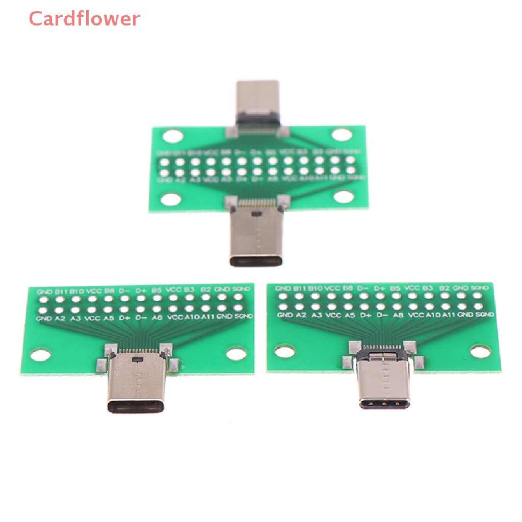 Bảng Mạch Thử Nghiệm PCB 24 + 2P USB 3.1 Type-C Đầu Đực 2.54mm Mới