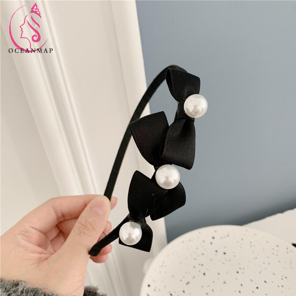 Kẹp Tóc Hình Nơ Đính Ngọc Trai Giả Thời Trang Cho Nữ