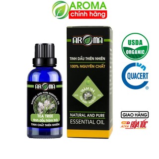 Tinh dầu Tràm trà Tea Tree AROMA essential oil, tinh dầu thơm phòng, khử mùi, sạch mụn đẹp da