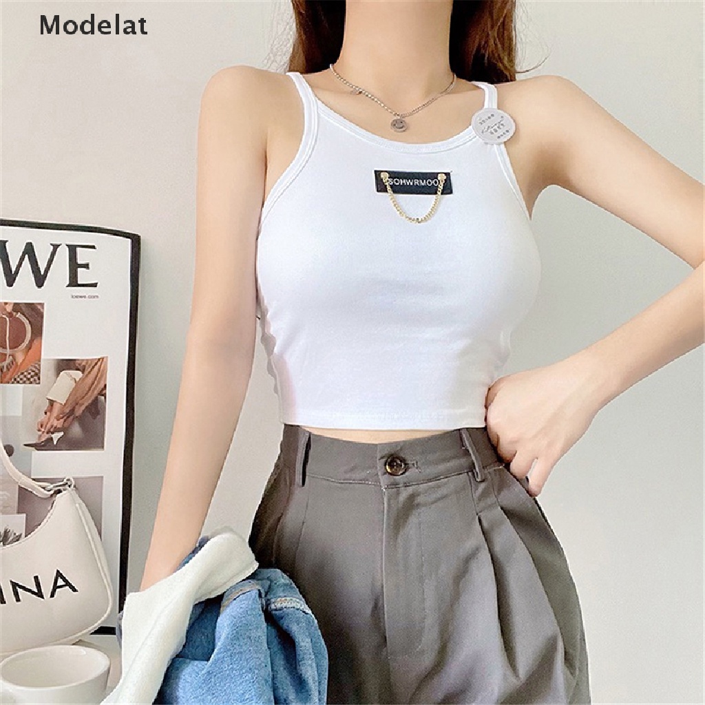 Áo thể thao GJCUTE MFC không tay màu trơn in chữ thời trang mùa hè dành cho nữ