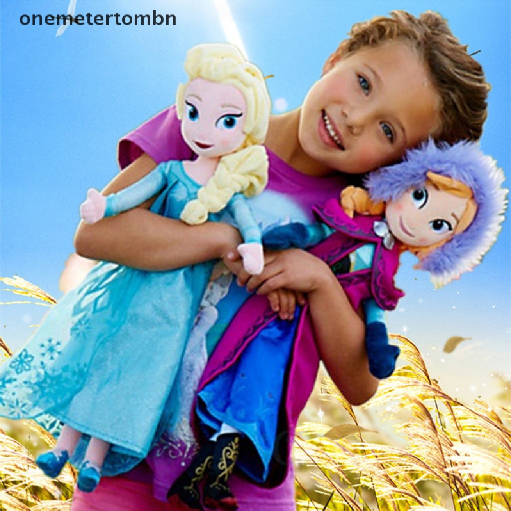 1 Búp Bê Nhồi Bông Công Chúa Anna Elsa Kích Thước 30 / 40 / 46 / 50CM