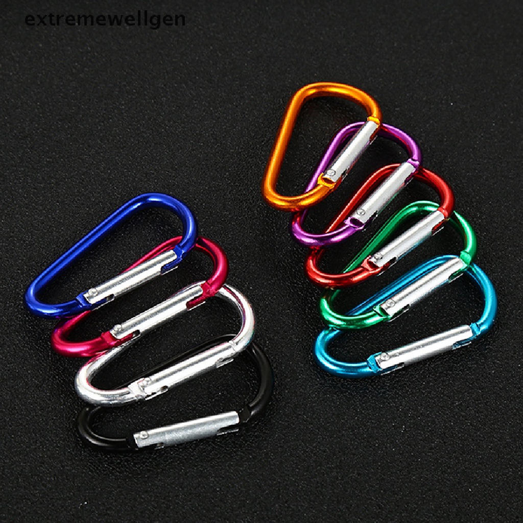 Set 10 Móc Khóa Chữ D Bằng Hợp Kim Nhôm Nhiều Màu Sắc