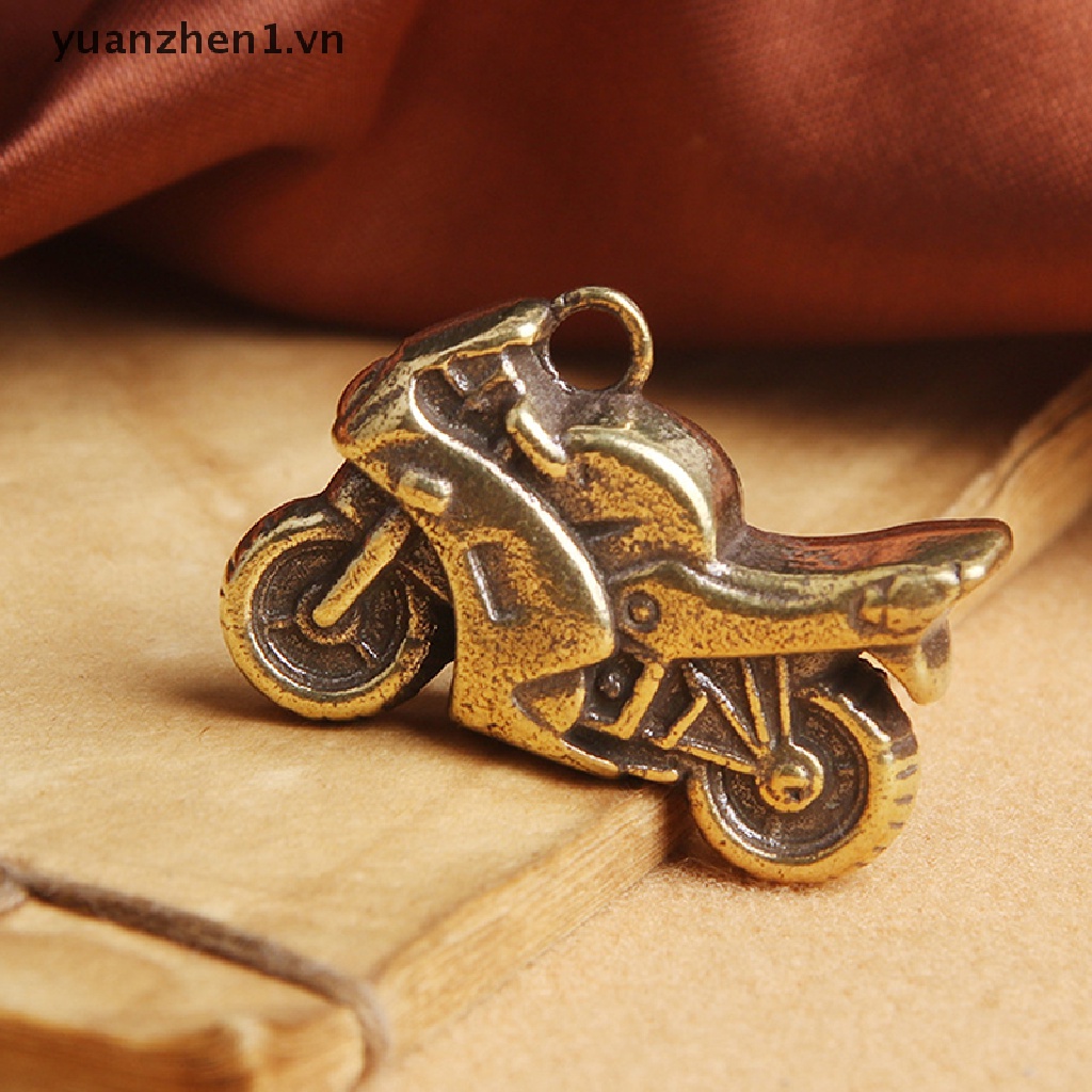 Zheng Móc Khóa Hình Tượng Xe Máy Bằng Đồng Thau Thủ Công Treo Trang Trí Xe Hơi