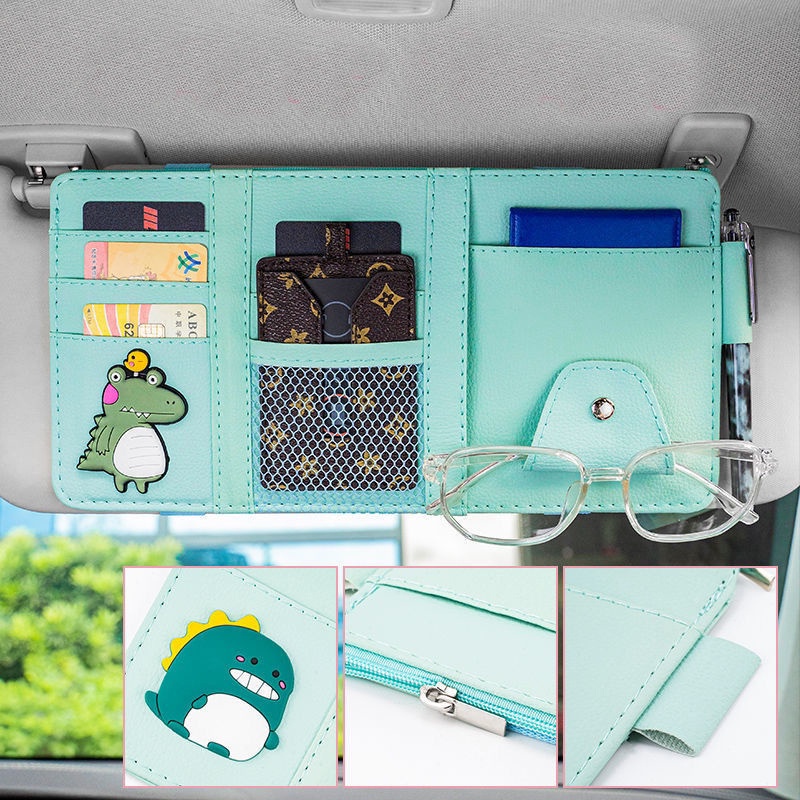 Kẹp Giữ Thẻ ID / Mắt Kính Đa Năng Gắn Tấm Che Nắng Xe Hơi