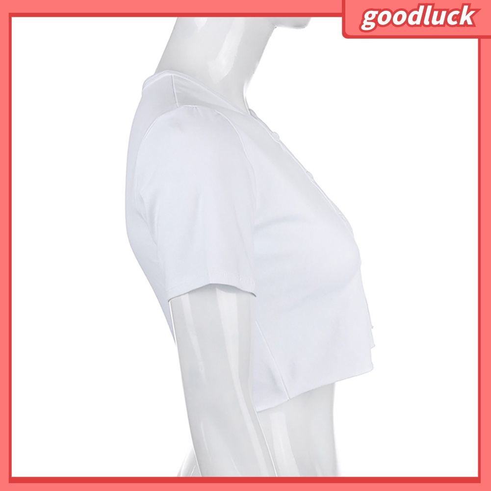 Áo Cardigan Tay Ngắn Cổ Chữ V Màu Sắc Thời Trang Mùa Hè Cho Nữ