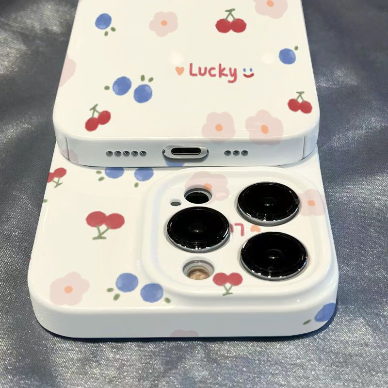 Ốp Điện Thoại Cứng Họa Tiết Hoa Xinh Xắn Cho Iphone1314Pro Cherry 1211 xsmax max 1Q28 / 8iphone1314pro
