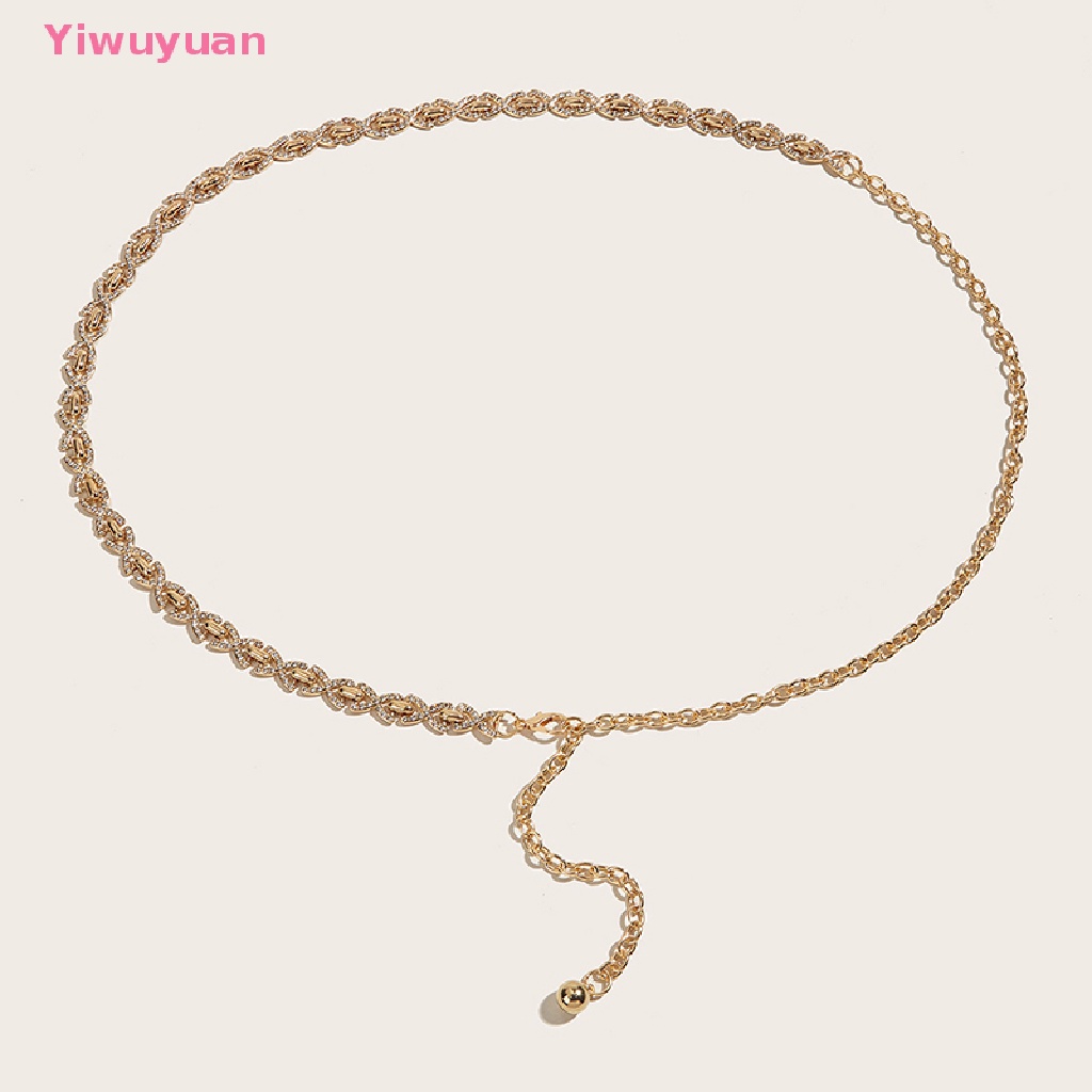 Thắt Lưng Dây Xích Kim Loại Thời Trang Mới Cho Nữ