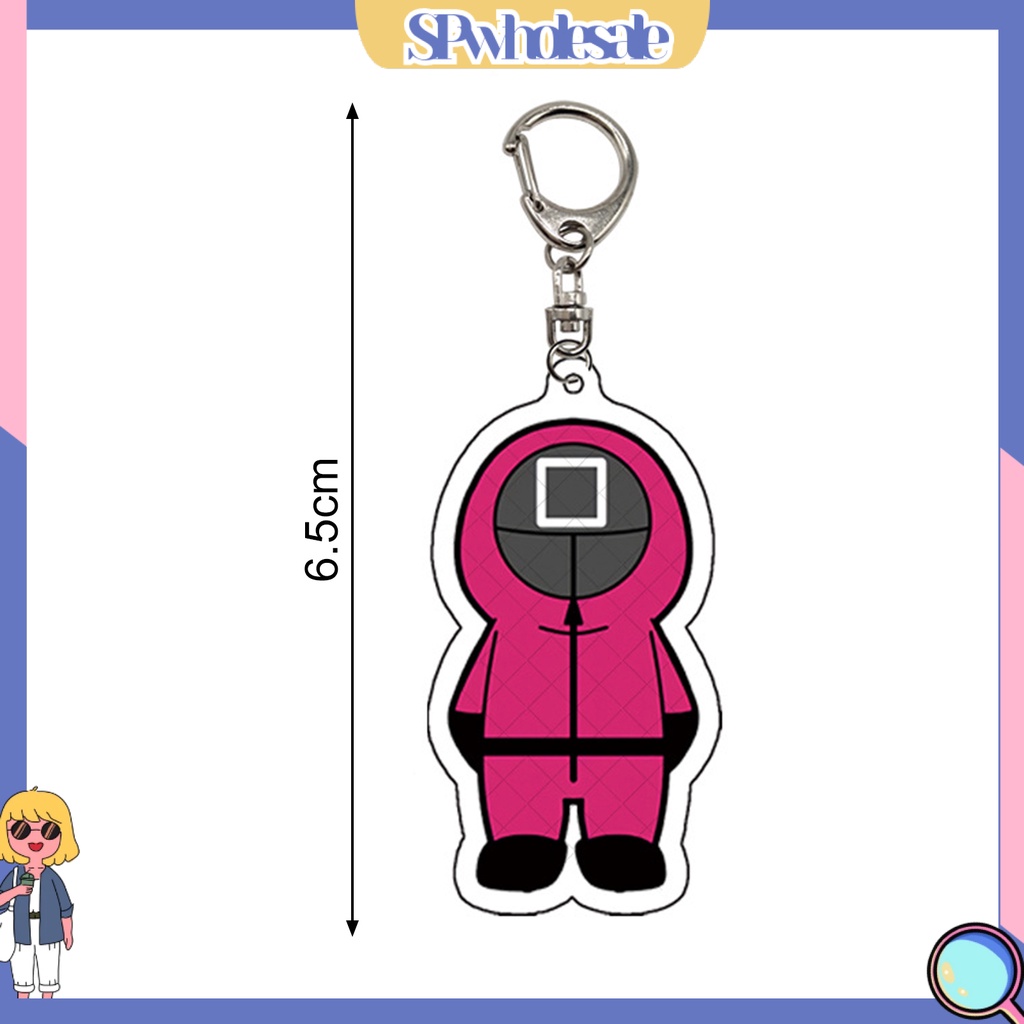 <SPwholesale> Móc Chìa Khóa Hình Mực Chơi Game Bằng Acrylic Đa Năng