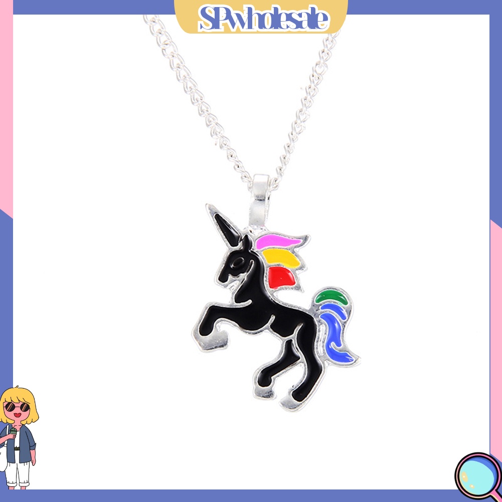 <SPwholesale> Vòng cổ Mặt Hình Kỳ Lân Tráng Men Thời Trang Cho Nữ