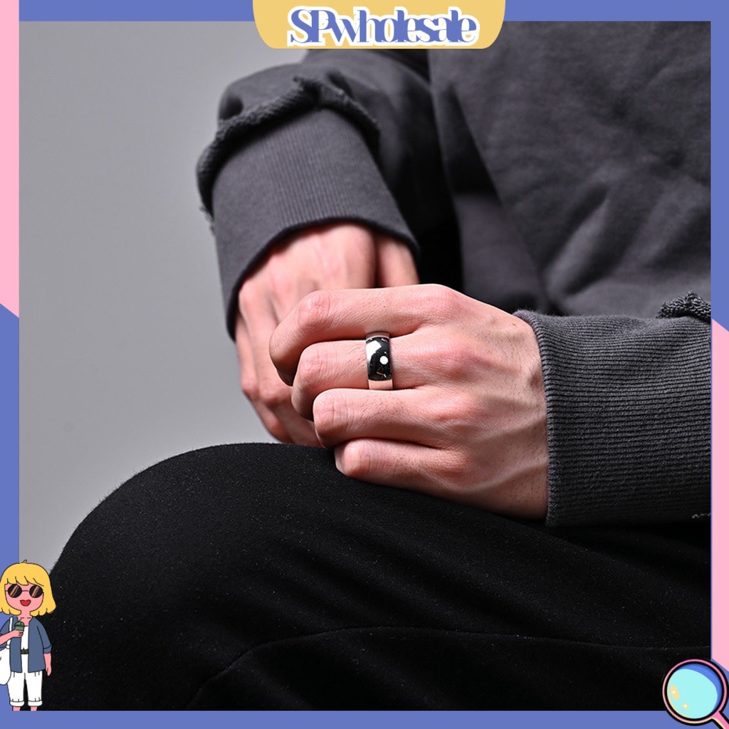 <SPwholesale> Nhẫn Đeo Ngoài Trời Hình Học Vòng Cung Màu Cầu Vồng Thời Trang Cho Đám Cưới