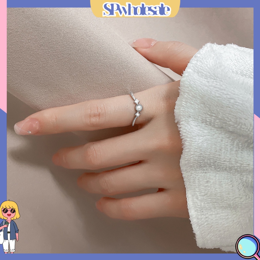 <SPwholesale> Nhẫn Đồng Đính Ngọc Trai Giả Thời Trang Cho Nữ