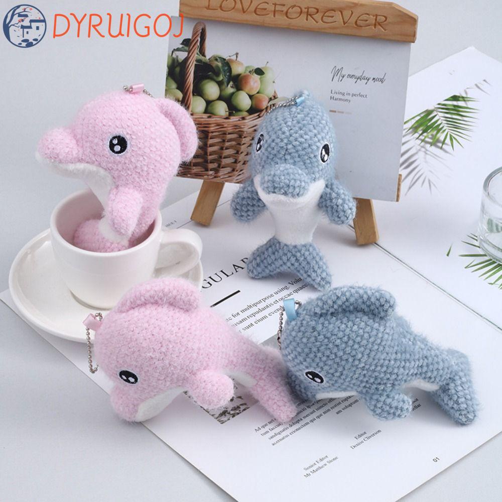 Móc Khóa Hình Cá Heo Nhồi Bông Đáng Yêu